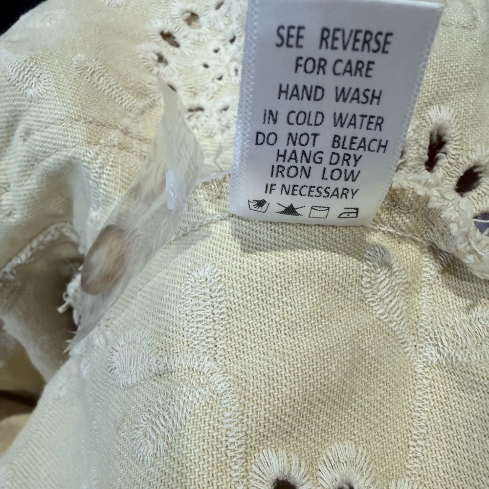 Eyelet Cropped Jacket Size Small - image 9